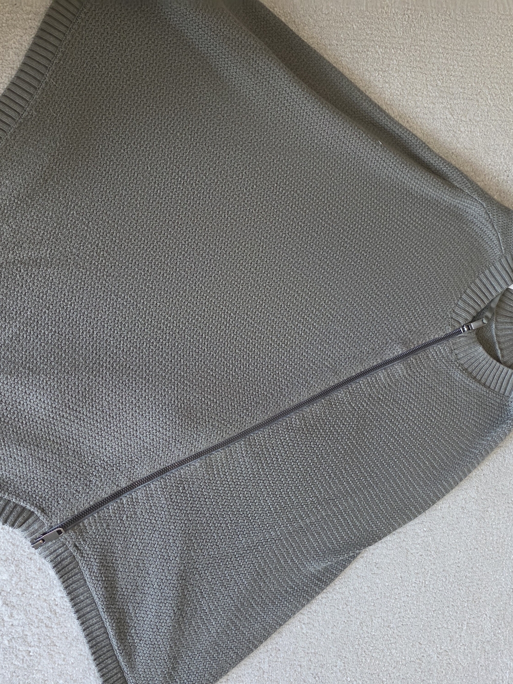 lululemon athletica Olive Zip-Front Knit Poncho